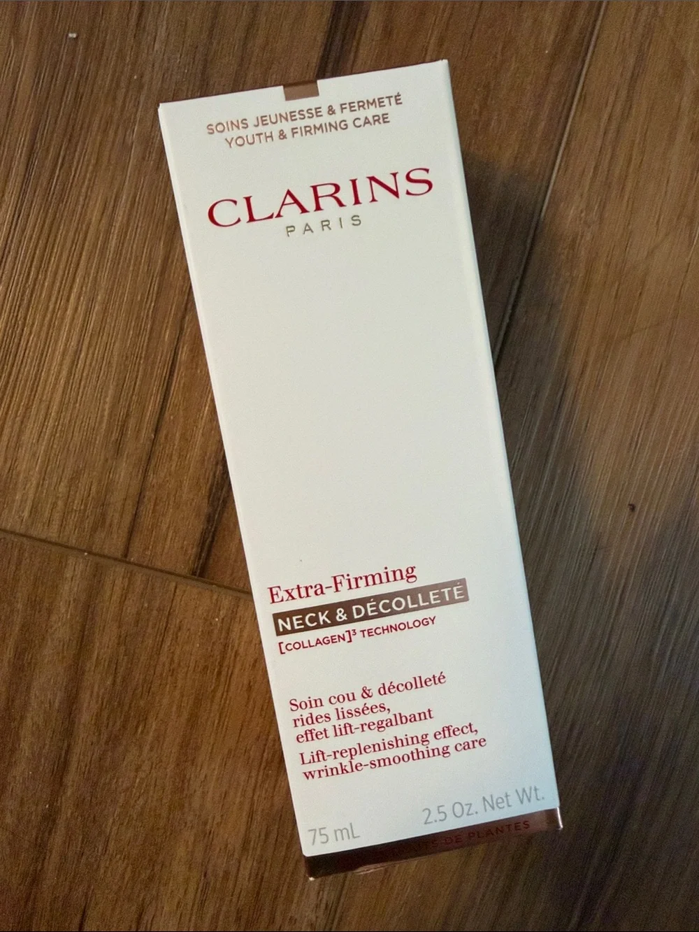 ✨ NIB✨ Clarins White and Red Extra-Firming Neck & Décolleté Cream